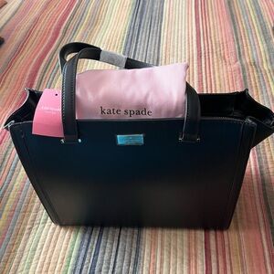 Kate Spade Black Tote with Pink Dust Bag